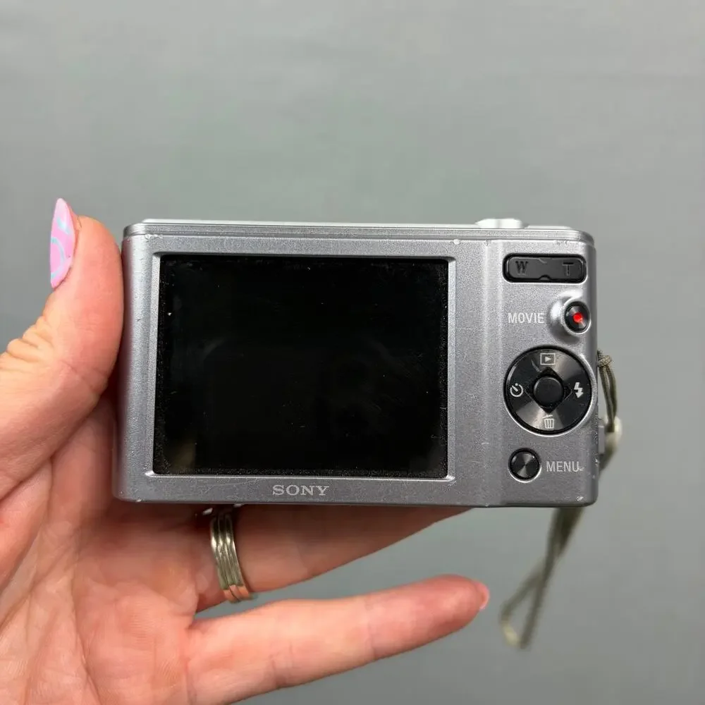 Y2K Sony Cyber Shot Digital Camera DSC-W810 Steady Shot 20.1 MP Bundle